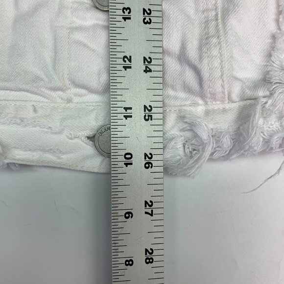 BLANKNYC Denim Women's Distressed Hem Button Up Cotton Denim Jacket Size‎ XL - Picture 12 of 12